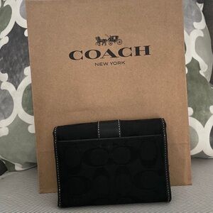 Coach Black Signature Wallet